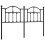 Berkfield Metal Replace Headboard Black 150 cm 2