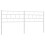 Berkfield Metal Replace Headboard White 200 cm 2