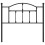 Berkfield Metal Replace Headboard Black 100 cm 4