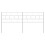 Berkfield Metal Replace Headboard White 200 cm 3
