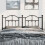 Berkfield Metal Replace Headboard Black 150 cm 3