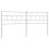Berkfield Metal Replace Headboard White 200 cm 5