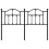 Berkfield Metal Replace Headboard Black 150 cm 4
