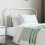 Berkfield Metal Replace Headboard White 107 cm 3