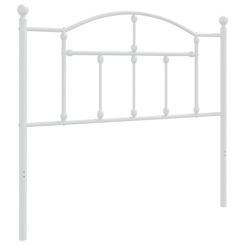 Berkfield Metal Replace Headboard White 100 cm 1