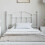 Berkfield Metal Replace Headboard White 100 cm 3
