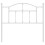 Berkfield Metal Replace Headboard White 100 cm 4