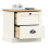 Berkfield Bedside Cabinet VIGO White 42x35x42 cm Solid Wood Pine 3