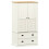 Berkfield Wardrobe VIGO White 90x55x170 cm Solid Wood Pine 2