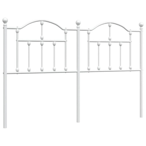 Berkfield Metal Replace Headboard White 150 cm 1