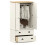 Berkfield Wardrobe VIGO White 90x55x170 cm Solid Wood Pine 3