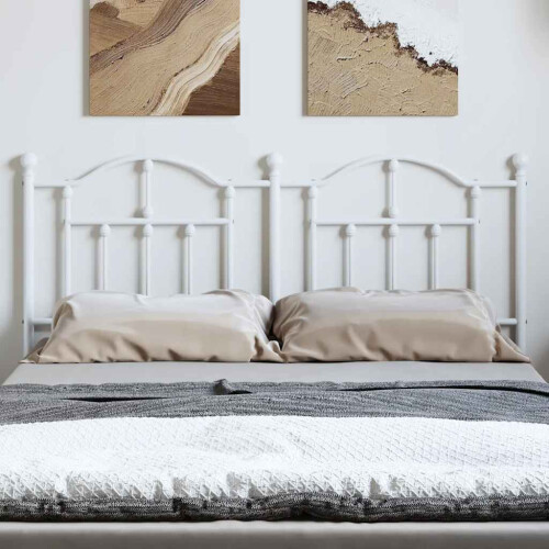 Berkfield Metal Replace Headboard White 150 cm 2