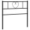 Berkfield Metal Replace Headboard Black 90 cm 2