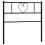 Berkfield Metal Replace Headboard Black 90 cm 3