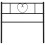 Berkfield Metal Replace Headboard Black 90 cm 5