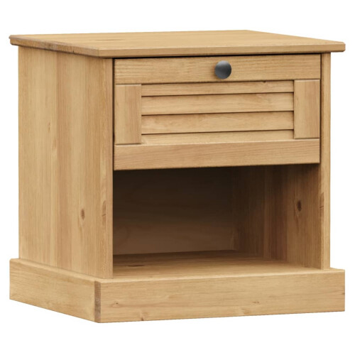 Berkfield Bedside Cabinet VIGO 42x35x42 cm Solid Wood Pine 1