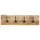 Berkfield Wall-mounted Coat Rack with 4 Hooks Solid Wood Mango 2