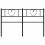 Berkfield Metal Replace Headboard Black 120 cm 5
