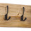 Berkfield Wall-mounted Coat Rack with 4 Hooks Solid Wood Mango 5