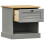 Berkfield Bedside Cabinet VIGO Grey 42x35x42 cm Solid Wood Pine 4