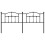 Berkfield Metal Replace Headboard Black 193 cm 4