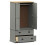 Berkfield Wardrobe VIGO Grey 90x55x170 cm Solid Wood Pine 5