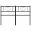 Berkfield Metal Replace Headboard Black 150 cm 5