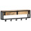 Berkfield Coat Rack 87x10x27 cm Solid Rough Wood Mango 3