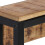 Berkfield Coat Rack 87x10x27 cm Solid Rough Wood Mango 4