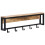 Berkfield Coat Rack 87x10x27 cm Solid Rough Wood Mango 6