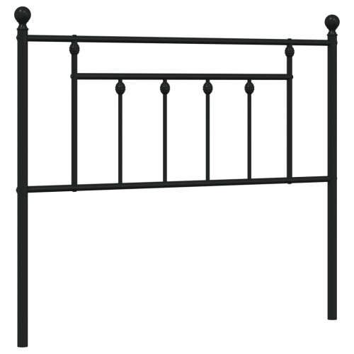 Berkfield Metal Replace Headboard Black 107 cm 1