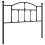 Berkfield Metal Replace Headboard Black 107 cm 2