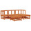 Berkfield Garden Lounge Set 5 pcs Wax Brown Solid Pine Wood 2