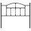 Berkfield Metal Replace Headboard Black 107 cm 3