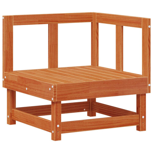 Berkfield Garden Lounge Set 5 pcs Wax Brown Solid Pine Wood 2