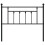 Berkfield Metal Replace Headboard Black 107 cm 4