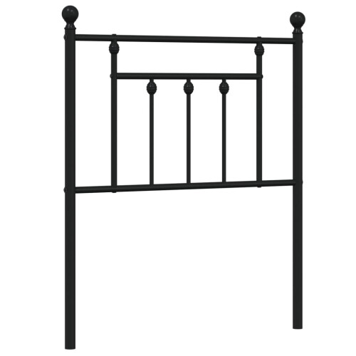 Berkfield Metal Replace Headboard Black 75 cm 1