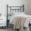 Berkfield Metal Replace Headboard Black 75 cm 3