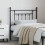 Berkfield Metal Replace Headboard Black 80 cm 3