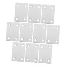 10pcs Stainless Steel Mending Plates for Wood Furniture , Flat Joining Brackets