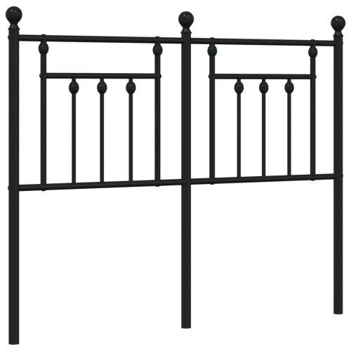 Berkfield Metal Replace Headboard Black 120 cm 1