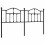 Berkfield Metal Replace Headboard Black 180 cm 2
