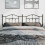 Berkfield Metal Replace Headboard Black 180 cm 3