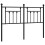 Berkfield Metal Replace Headboard Black 140 cm 2