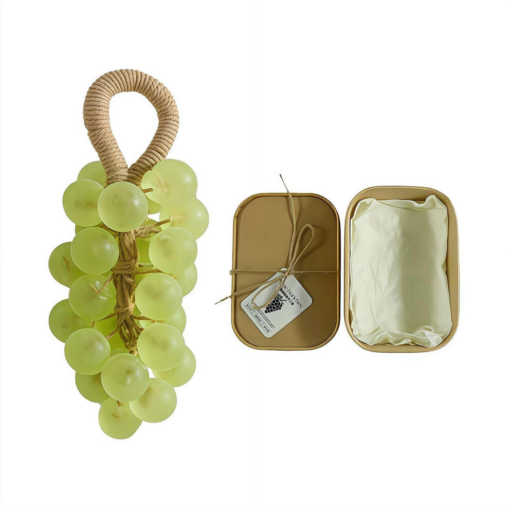 Handmade Grape Soap Bar with Handcrafted Grape Design, ColorChanging Cold Process Bath Gift