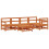 Berkfield Garden Lounge Set 6 pcs Wax Brown Solid Pine Wood 2