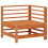 Berkfield Garden Lounge Set 7 pcs Wax Brown Solid Pine Wood 3