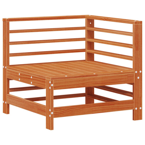 Berkfield Garden Lounge Set 7 pcs Wax Brown Solid Pine Wood 2