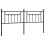 Berkfield Metal Replace Headboard Black 193 cm 2