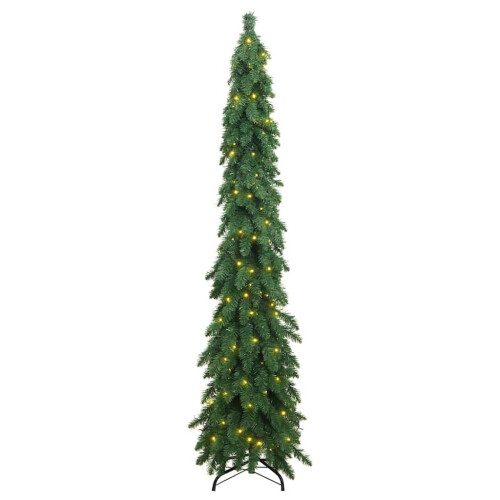 Berkfield Artificial Pre-lit Christmas Tree with 130 LEDs 210 cm 2